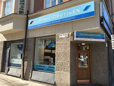 Luftmiljöbutiken på Birger Jarlsgatan 83 i Stockholm