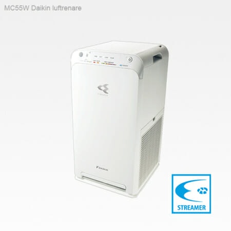 MC55W Daikin luftrenare med HEPA-filter och flash streamer teknologi