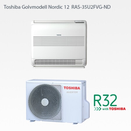Toshiba golvmodell Nordic 12 RAS-35J2FVG-ND